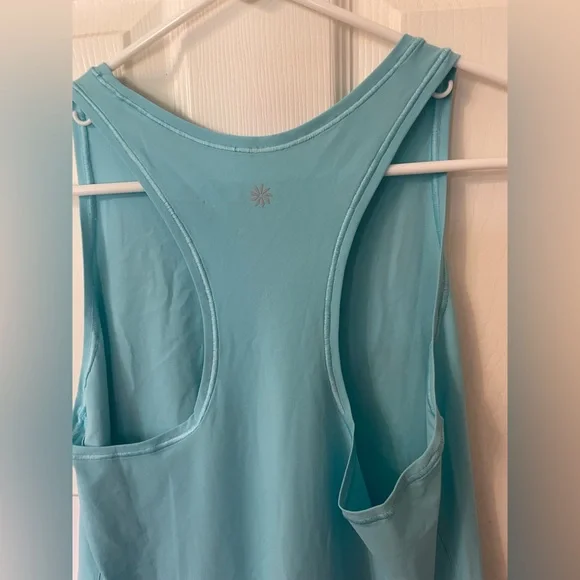 Athleta NWT Aqua Match Point Athletic dress tennis dress Sky Blue women’s sz Med - Picture 10 of 10